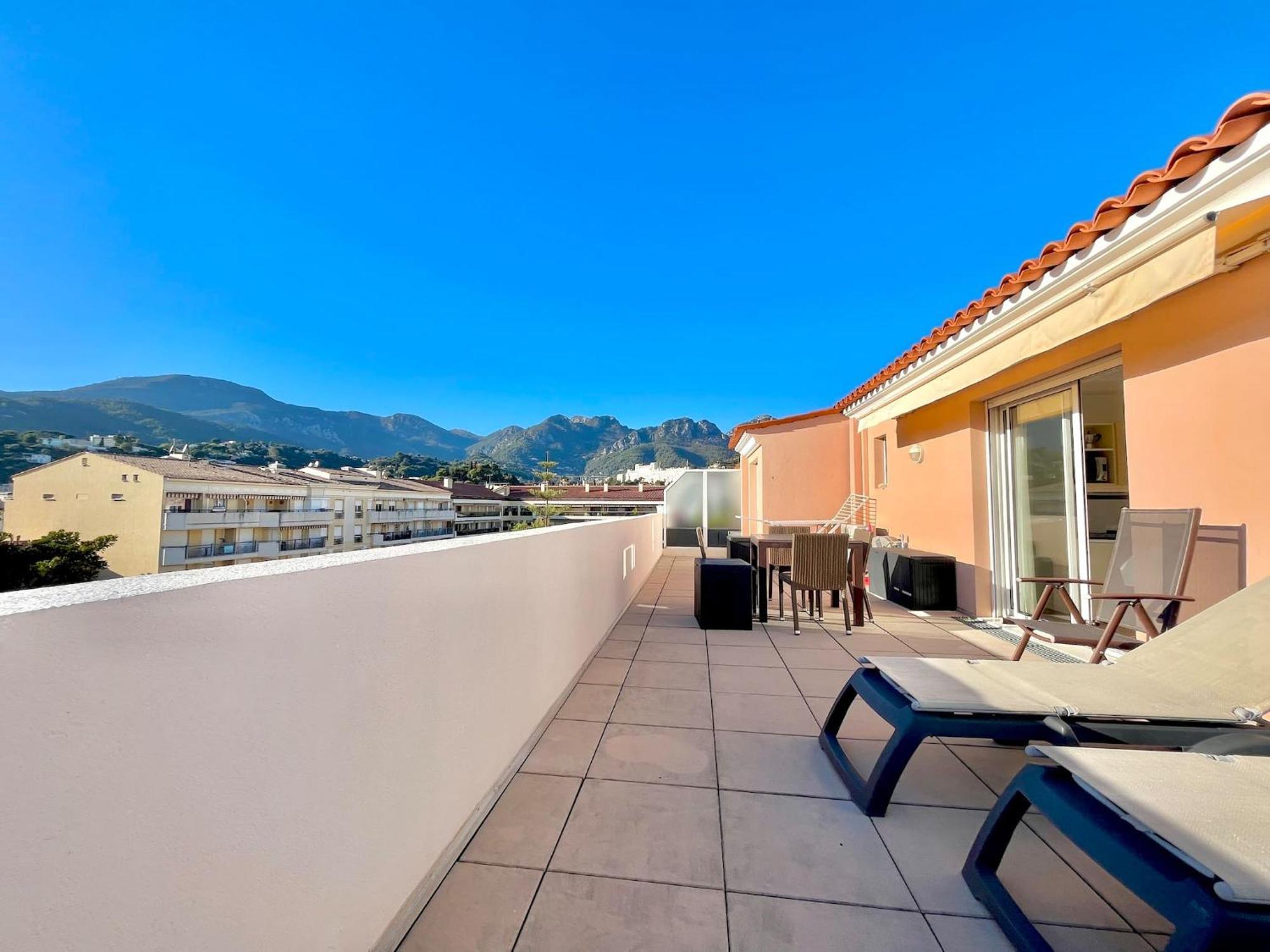 "Le Rooftop Des Rivages" Immense Terrasse, Centre Apartment Menton Exterior photo